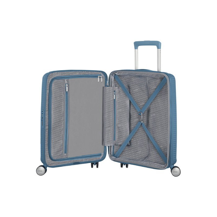 American Tourister Soundbox Spinner Maleta de Cabina 55cm Azul Piedra
